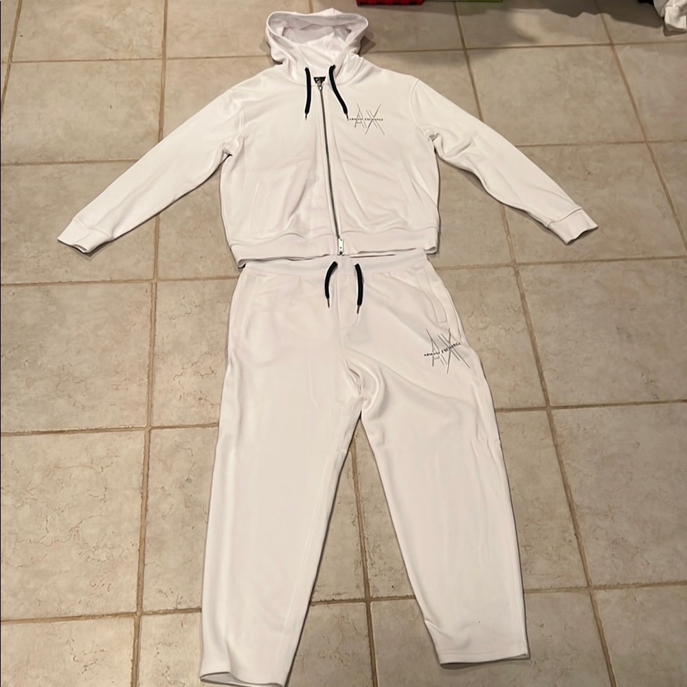 Armani Exchange White Tracksuit